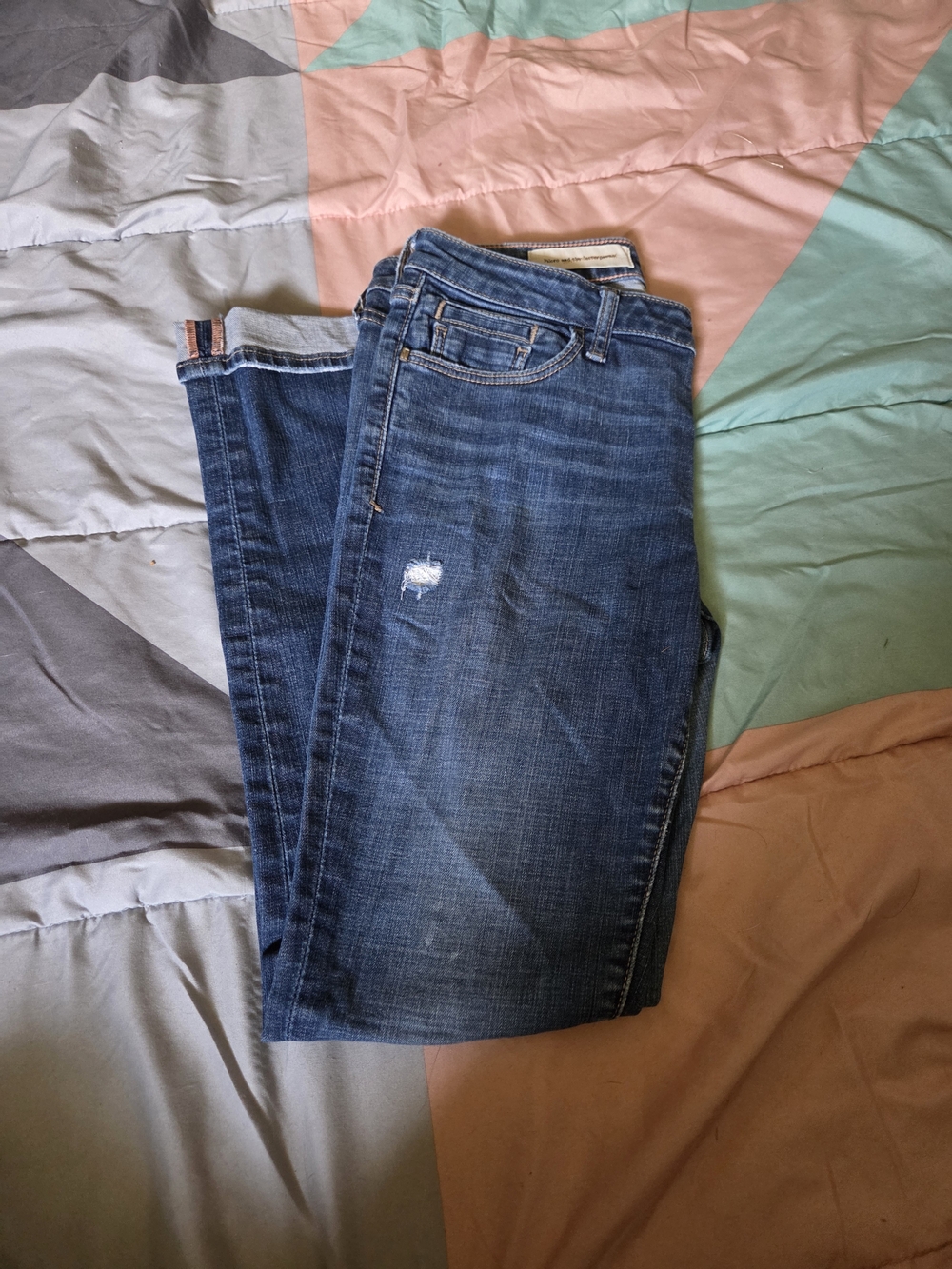 Pilcro and the Letterpress Classic Dark Blue Skinny Jeans